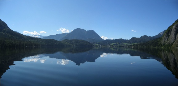 14 Altausseer See Westufer Panorama Dachstein Altaussee